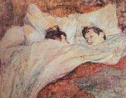 Henri de toulouse-lautrec the bed oil on canvas